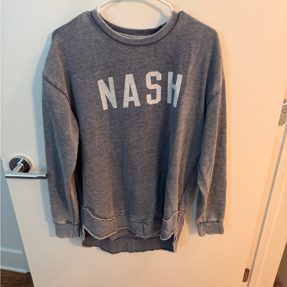 Gray Nash Graphic Sweatshirt